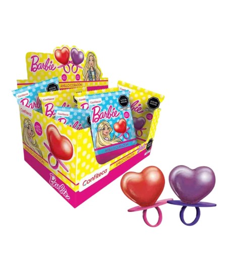 ANILLO BARBIE CORAZON X 12 UND