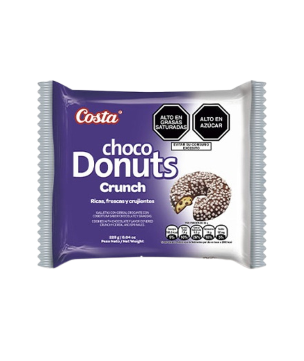 CHOCO DONUTS CRUNCH PACK X 6 UND