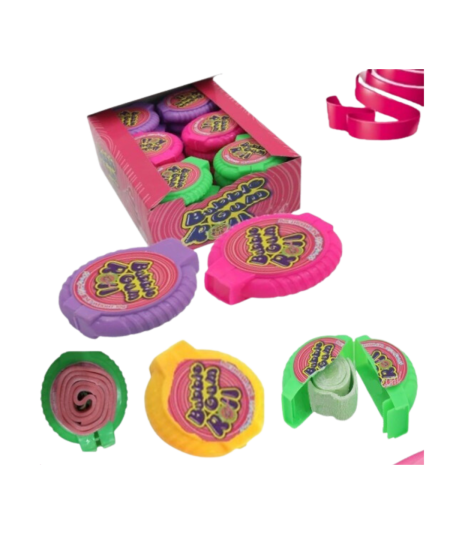 CHICLE CENTIMETRO BUBBLE GUM ROLL X 24 UND