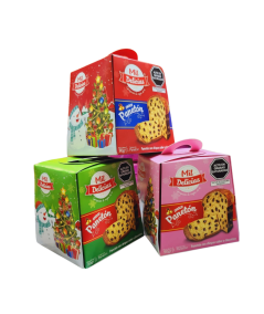 MINI PANETONCITO MIL DELICIAS CON CHISPAS DE CHOCOLATE X 12 UND