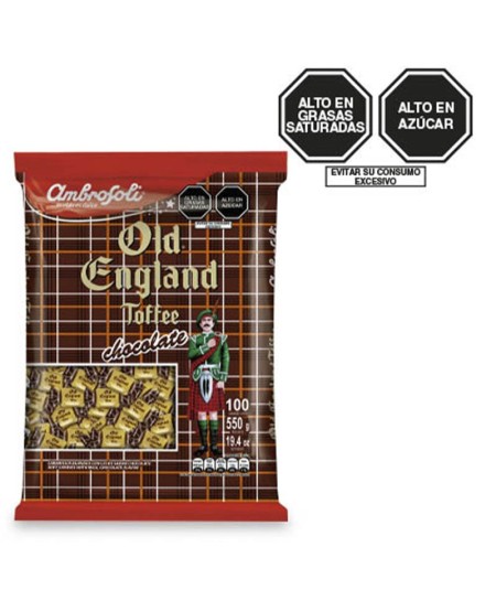 TOFFE OLD ENGLAND CHOCOLATE X 100 UNIDADES