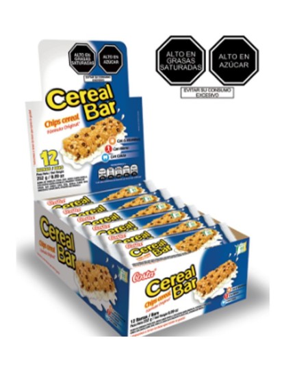 CEREAL BAR  DE CHOCOLATE X 12 UNIDADES