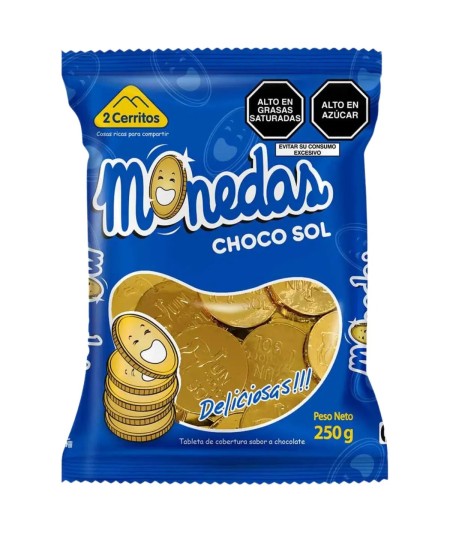 Monedas de chocolate